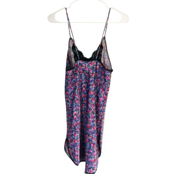 Pollinaise Satin Chemise Nightgown Womens S Floral Satin Lace Cottagecore Sexy - Picture 2 of 7